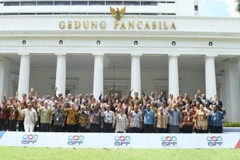 Các đại biểu dự Diễn đàn Indonesia-Nam Thái Bình Dương. (Nguồn: Tribunnews)