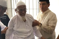 Trùm khủng bố Abu Bakar Bashir khi ra tù. (Nguồn: abc.net.au)