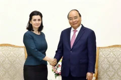 Thủ tướng Nguyễn Xuân Phúc tiếp bà Marinela Petkova, Đại sứ Bulgaria tại Việt Nam. (Ảnh: Thống Nhất/TTXVN)