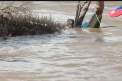 Hiện trường vụ nổ khiến 3 người mất tích.