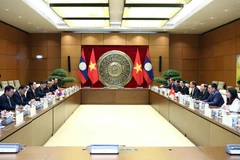 Quang cảnh buổi hội đàm. (Ảnh Phạm Kiên/TTXVN)