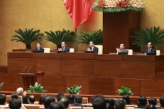 Sáng 2/3/2023, tại Nhà Quốc hội, Ủy ban Thường vụ Quốc hội Khóa XV triệu tập Kỳ họp bất thường lần thứ 4, Quốc hội Khóa XV để kiện toàn nhân sự Chủ tịch nước Cộng hòa xã hội chủ nghĩa Việt Nam nhiệm kỳ 2021-2026. (Ảnh: TTXVN)