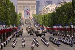 Lễ diễu binh trên đại lộ Champs-Elysées. (Nguồn: AFP)
