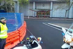 Cảnh sát Australia phong tỏa hiện trường. (Nguồn: 9NEWS)