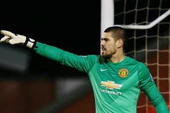 Tương lai của Victor Valdes ở M.U đang rất mờ mịt. (Nguồn: Action Images) 