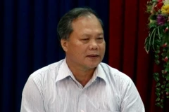 Chủ nhiệm Ủy ban Pháp luật của Quốc hội Phan Trung Lý phát biểu tại buổi làm việc với Tỉnh ủy Cà Mau. (Ảnh: Kim Há/TTXVN) 