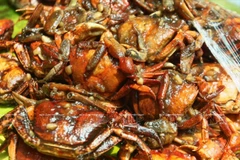 Ba khía rang me. (Ảnh: Thông Hải/Báo ảnh Việt Nam)