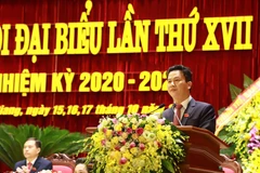 Đồng chí Đặng Quốc Khánh, Bí thư Tỉnh ủy Hà Giang khóa XVII, nhiệm kỳ 2020-2025. (Ảnh: Nguyễn Chiến/TTXVN)