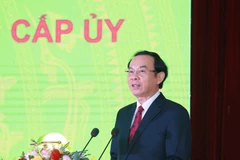 Ông Nguyễn Văn Nên được bầu giữ chức Bí thư Thành ủy Thành phố Hồ Chí Minh khóa XI. (Ảnh: Phương Hoa/TTXVN)