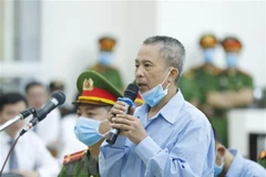 Bị cáo Lê Đình Công nói lời sau cùng trước khi tòa tuyên án. (Nguồn: TTXVN)