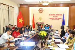 Đối thoại nhằm thảo luận về hợp tác ASEAN-Hoa Kỳ trong việc thúc đẩy bình đẳng giới và tăng cường quyền năng cho phụ nữ. (Ảnh: PV/Vietnam+)