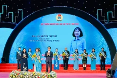 Lễ trao Giải thưởng Nguyễn Văn Linh lần thứ 3 năm 2022. (Ảnh: PV/Vietnam+)