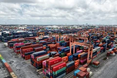 Thu cân đối từ hoạt động xuất nhập khẩu của hai tháng ước đạt 33.800 tỷ đồng và bằng 16,6% dự toán. (Ảnh: Vietnam+)