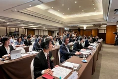Hội thảo khởi động Dự án Hợp tác Kỹ thuật của JICA “Nâng cao năng lực về thúc đẩy hiệu quả thị trường chứng khoán Việt Nam,” ngày 23/9. (Ảnh: Vietnam+)