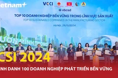 Bộ chỉ số doanh nghiệp bền vững 2024 là một trong những căn cứ chính để Hội đồng đánh giá và Ban chỉ đạo Chương trình đánh giá mức độ phát triển bền vững của các doanh nghiệp tham gia. (Ảnh: Vietnam+)