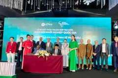 “Diễn đàn Khởi nghiệp Sáng tạo Công nghệ Thẩm mỹ Quốc gia, Hà Nội 2024” (Festival Beauty Industy Summit 2024), ngày 30/6. (Ảnh: Vietnam+)
