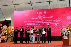 Lễ ra mắt Viện Nghiên cứu Khởi nghiệp, ngày 17/4. (Ảnh: Vietnam+)