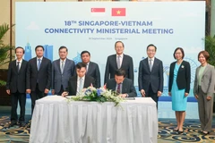 Hội nghị Bộ trưởng lần thứ 18 về Kết nối kinh tế Việt Nam-Singapore. (Ảnh: MPI/Vietnam+)