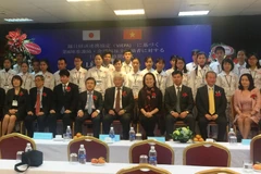 Lễ khai giảng lớp học tiếng nhật cho ứng viên điều dưỡng, hộ lý đi Nhật Bản. (Ảnh: PV/Vietnam+)