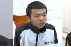 (Từ trái qua) Các đối tượng Hào, Tiên, Thịnh. (Ảnh: Công an cung cấp)