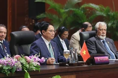 Thủ tướng Phạm Minh Chính dự Hội nghị Cấp cao ASEAN-Hàn Quốc lần thứ 24. (Ảnh: Dương Giang/TTXVN)