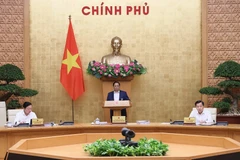 Sáng 9/9, tại Hà Nội, Thủ tướng Phạm Minh Chính chủ trì Phiên họp Chính phủ thường kỳ tháng 8/2023 để thảo luận về tình hình KTXH tháng 8 và 8 tháng đầu năm; nhiệm vụ, giải pháp trọng tâm tháng 9 và đến cuối năm 2023. (Ảnh: Dương Giang/TTXVN) 