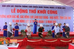 Quang cảnh lễ khởi công. (Ảnh: Ngọc Thiện/TTXVN)