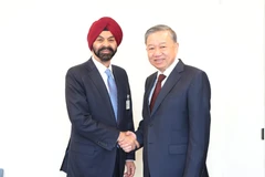 Tổng Bí thư, Chủ tịch nước Tô Lâm gặp Chủ tịch Ngân hàng Thế giới (World Bank) Ajay Banga. (Ảnh: Lâm Khánh/TTXVN)