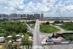 Dự án nâng cấp đường Long Phước (phường Long Phước, thành phố Thủ Đức). (Ảnh: BNews)