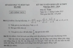 Đề thi môn Toán. (Ảnh: PM/Vietnam+)