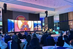 Quang cảnh lễ ra mắt dự án “Đổi mới nền kinh tế xanh ASEAN”. (Ảnh: Đỗ Quyên/TTXVN )