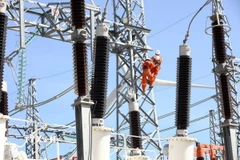 Nhân viên EVN sửa chữa, bảo dưỡng các thiết bị điện. (Ảnh: evn)