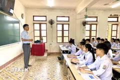 Điểm sàn nhóm ngành đào tạo giáo viên vẫn giữ mức cao. (Ảnh: PV/Vietnam+).