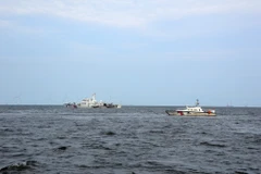 Biên đội tàu tuần tra Cảnh sát biển Trung Quốc. (Ảnh: Mạnh Thường/TTXVN phát)