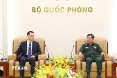 Quang cảnh buổi tiếp. (Ảnh: Hồng Pha/TTXVN phát)