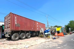 Hiện trường vụ tai nạn. (Nguồn: Báo Tây Ninh)