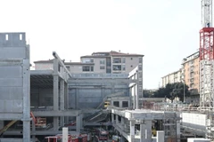 Hiện trường vụ sập siêu thị. (Nguồn: The Florentine)