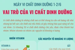 [Infographics] Vai trò của vi chất dinh dưỡng đối với cơ thể con người