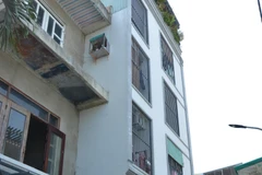 Công trình số K38/25 đường Lê Hữu Trác (phường An Hải Đông, quận Sơn Trà, thành phố Đà Nẵng) có tổng diện tích sàn hơn 1.182m2, được chia thành 35 căn hộ mini, trong đó có 31 căn hộ đã bán trái phép. (Ảnh: Quốc Dũng/TTXVN) 