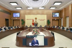 Quang cảnh phiên họp thứ 22 của Ủy ban Thường vụ Quốc hội. (Ảnh: Doãn Tấn/TTXVN) 