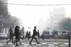 Người dân Hàn Quốc. (Nguồn: Yonhap/TTXVN)