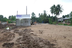 Công trình khắc phục ô nhiễm môi trường nước thải và chỉnh trang đô thị đoạn kênh Cũ (Phường 11, thành phố Cao Lãnh). (Ảnh: Nhựt An/TTXVN)