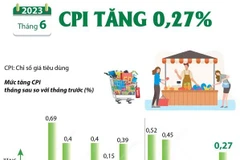 [Infographics] Chỉ số giá tiêu dùng tháng 6 năm 2023 tăng 0,27%