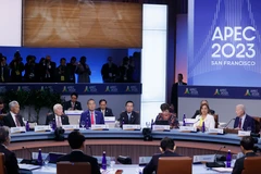 Chủ tịch nước Võ Văn Thưởng dự Phiên họp hẹp các Nhà lãnh đạo các nền kinh tế APEC. (Ảnh: Thống Nhất/TTXVN) 