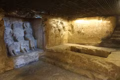 Bên trong khu mộ cổ ở Luxor, Ai Cập. (Nguồn: ahramonline)