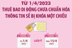 Từ 1/4, thuê bao di động chưa chuẩn hóa thông tin sẽ bị khóa một chiều