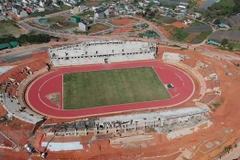 Sân vận động Đà Lạt 20.000 chỗ ngồi, có tổng diện tích gần 16ha. (Ảnh: Đặng Tuấn/TTXVN)