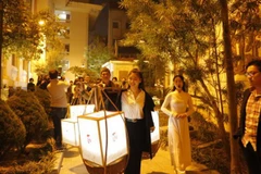 Hoạt động gánh chữ Tâm chữ Tài tại Tour Du lịch Văn học. (Nguồn: Bảo tàng Văn học Việt Nam) 