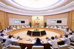 Phiên họp Chính phủ thường kỳ tháng 10 năm 2023. (Ảnh: Dương Giang/TTXVN) 