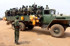 Binh sỹ Nam Sudan làm nhiệm vụ tại Juba. (Nguồn: AFP/TTXVN)